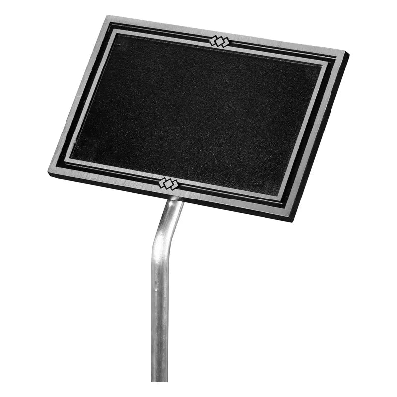 Cast Aluminum Black/Silver Plaque