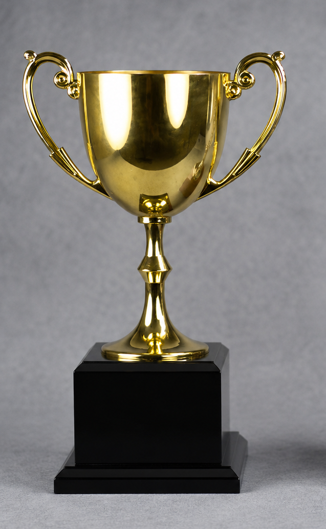 Gold Bellissimo Metal Cup On Base