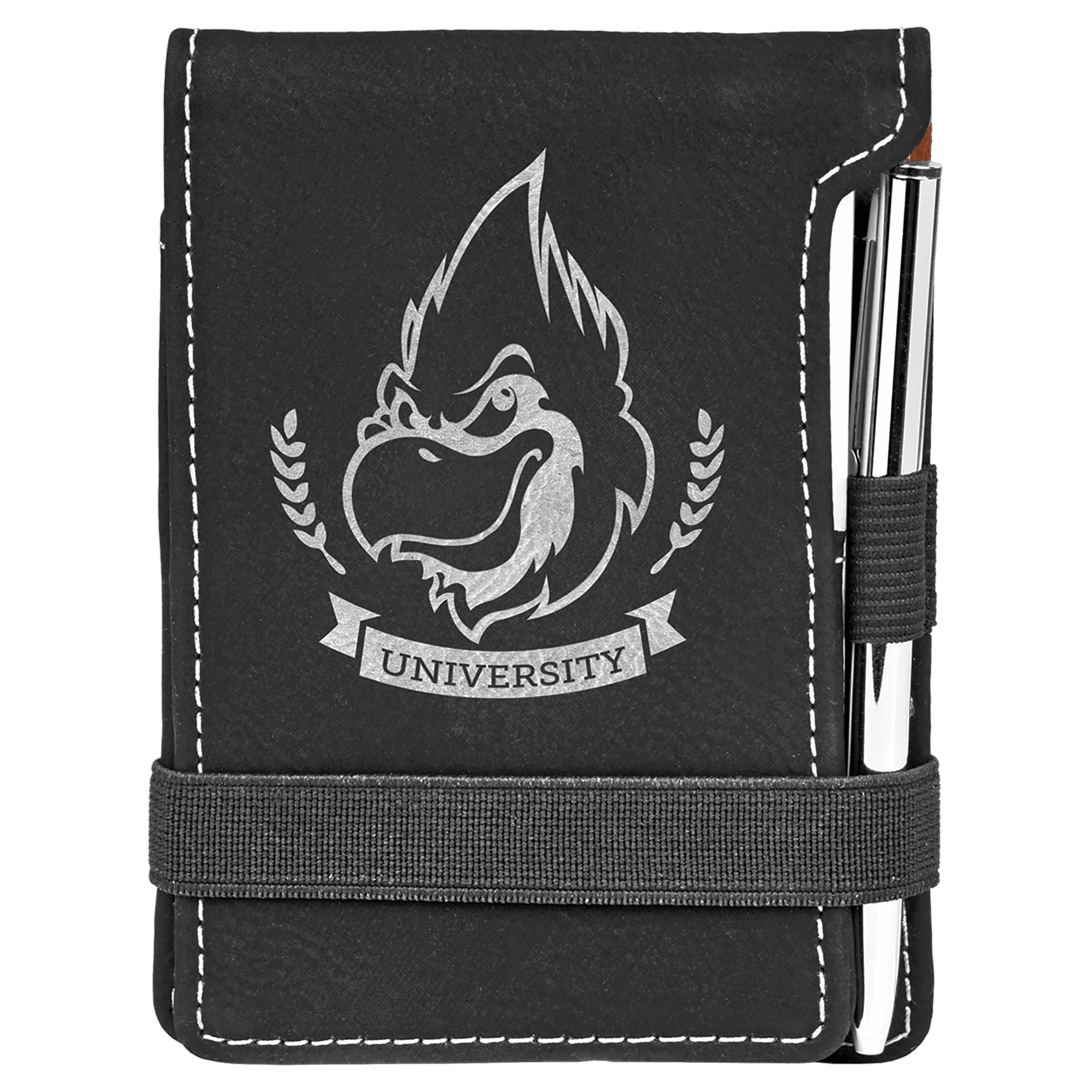 Laserable Leatherette Mini Notepad with Pen