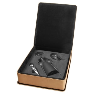 Laserable Leatherette 3-Piece Wine Tool Set