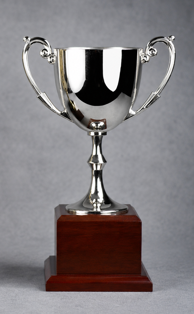Silver Bellissimo Metal Cup On Base