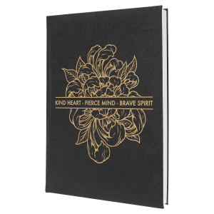 Laserable Leatherette Journal-Lined Notepad