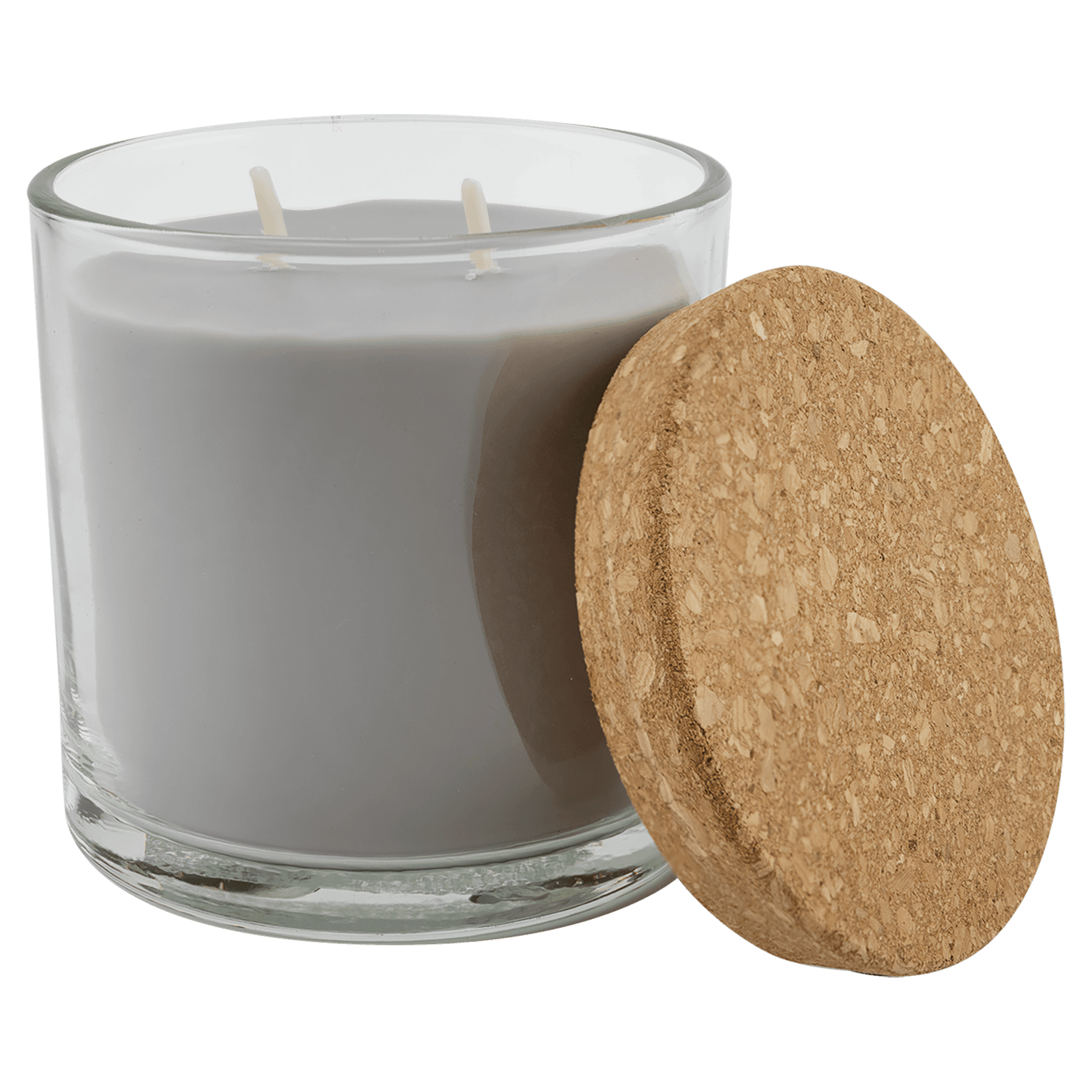 Scented Candle in a Glass Holder with Cork Lid