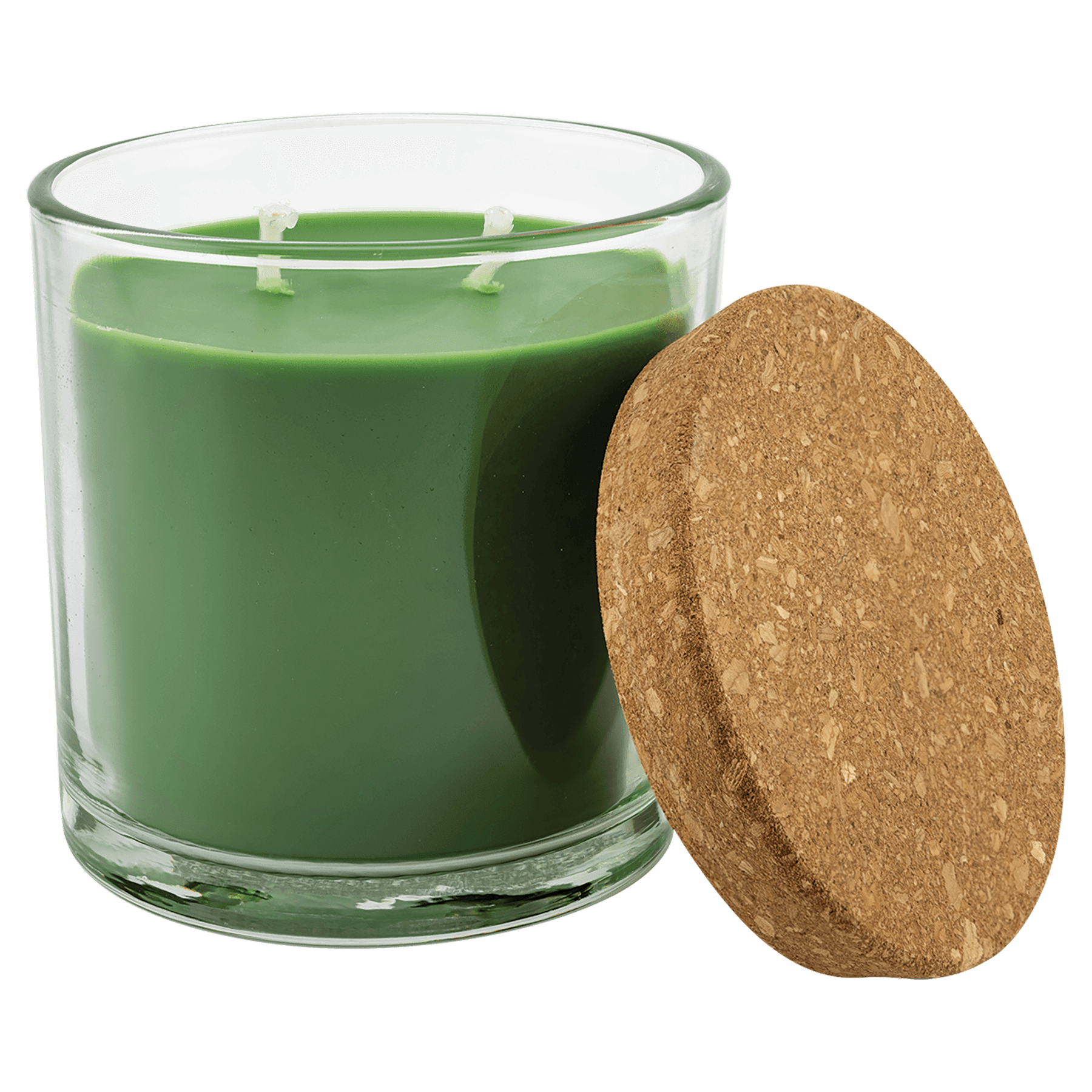 Scented Candle in a Glass Holder with Cork Lid